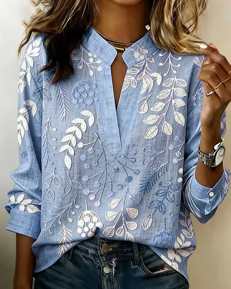 Lilibet | Women's Longline Floral Print Blouse