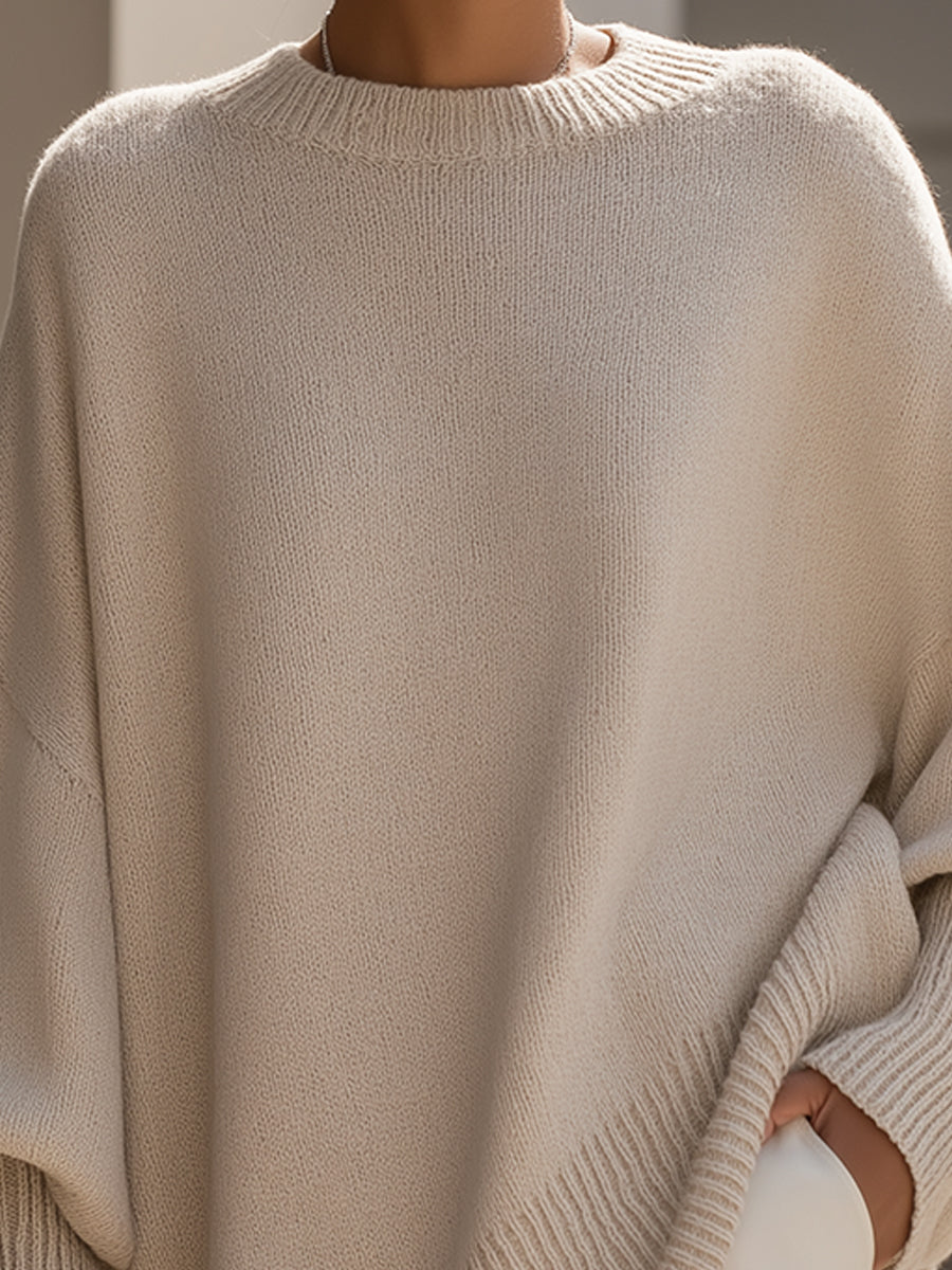 Jane | Oversized Ribbed Pullover