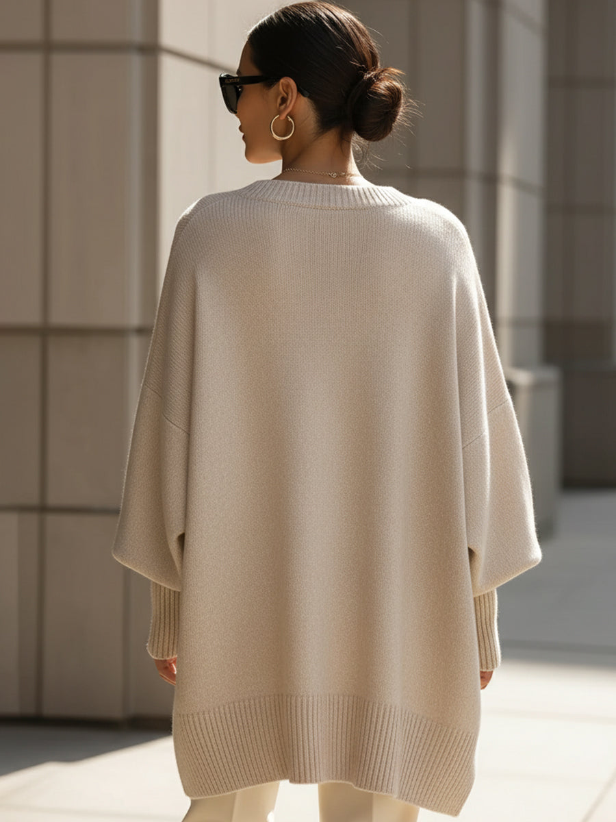 Jane | Oversized Ribbed Pullover