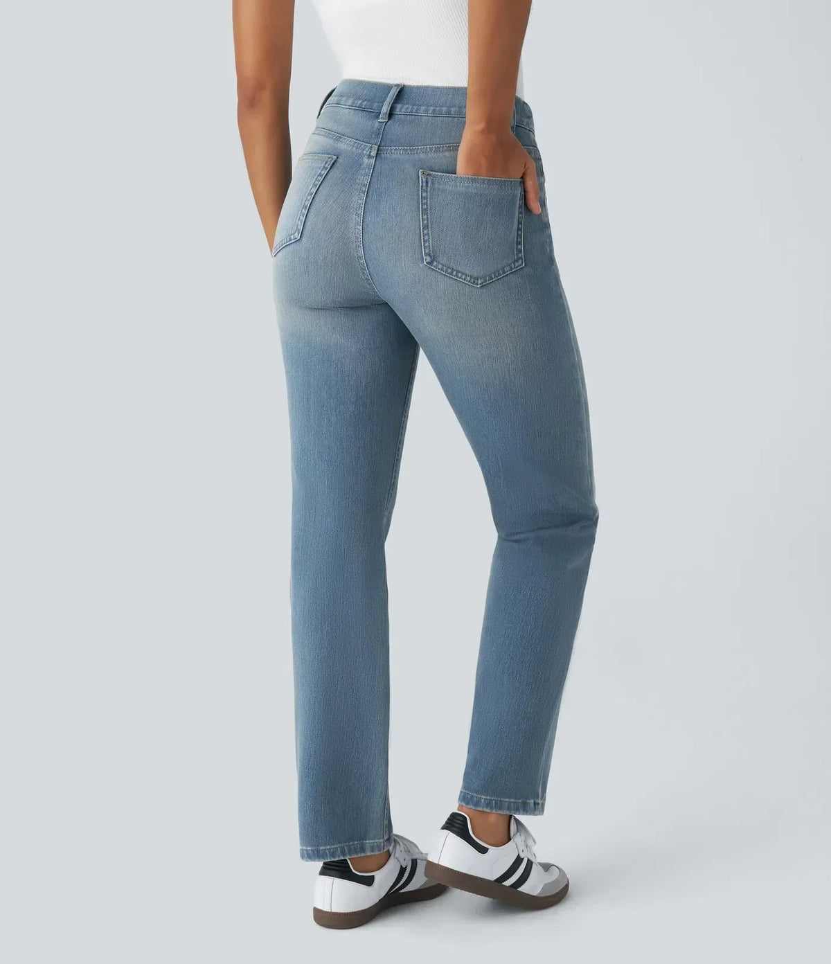 Blake | High-Waisted Comfortable Trousers with Pockets