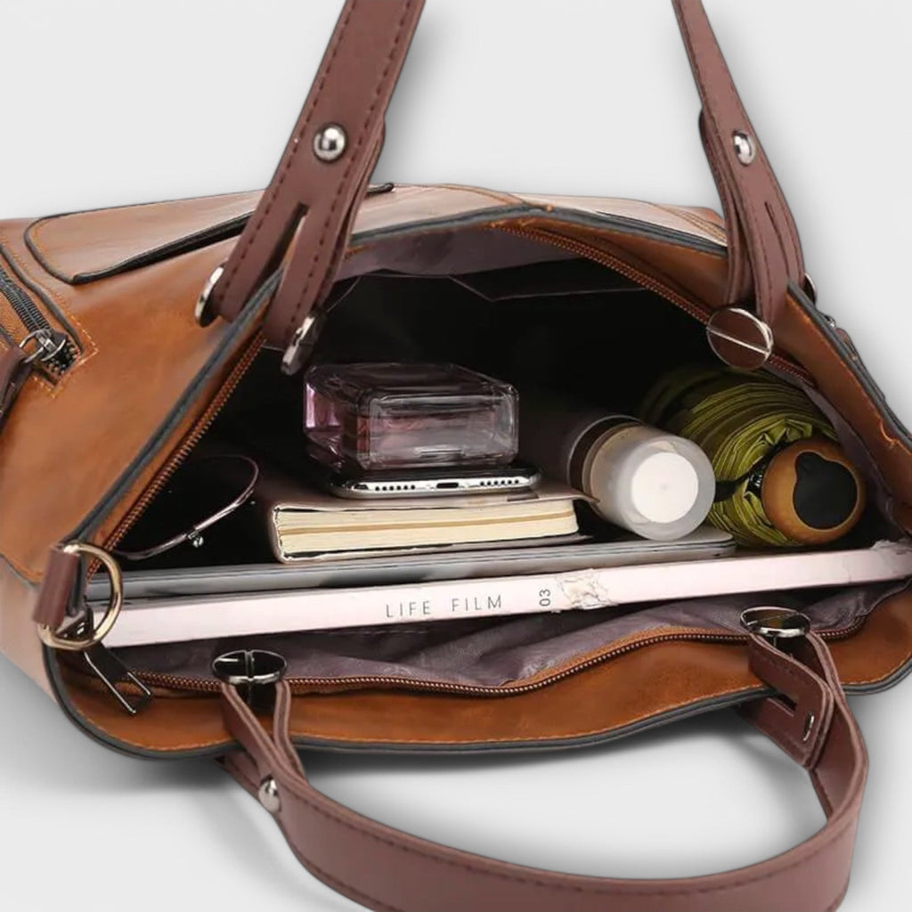 Sabrielle | Vintage Tote with Twin Front Pockets