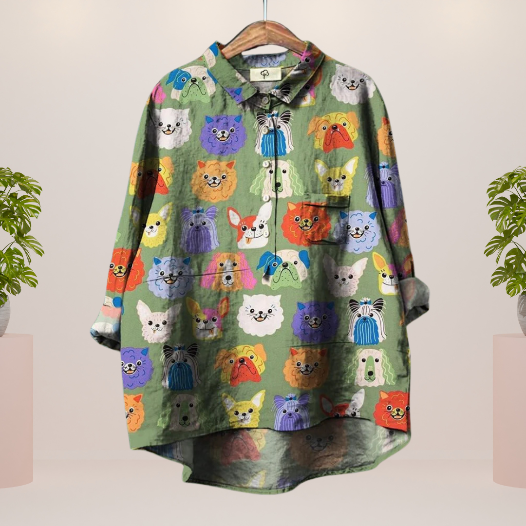Winona | Women's Trendy Fashion Print Art Shirt