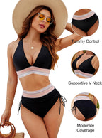 Paige | Tummy Control Bikini Set with Drawstring