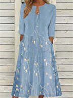 Camille | Floral Two-Piece Midi Dress