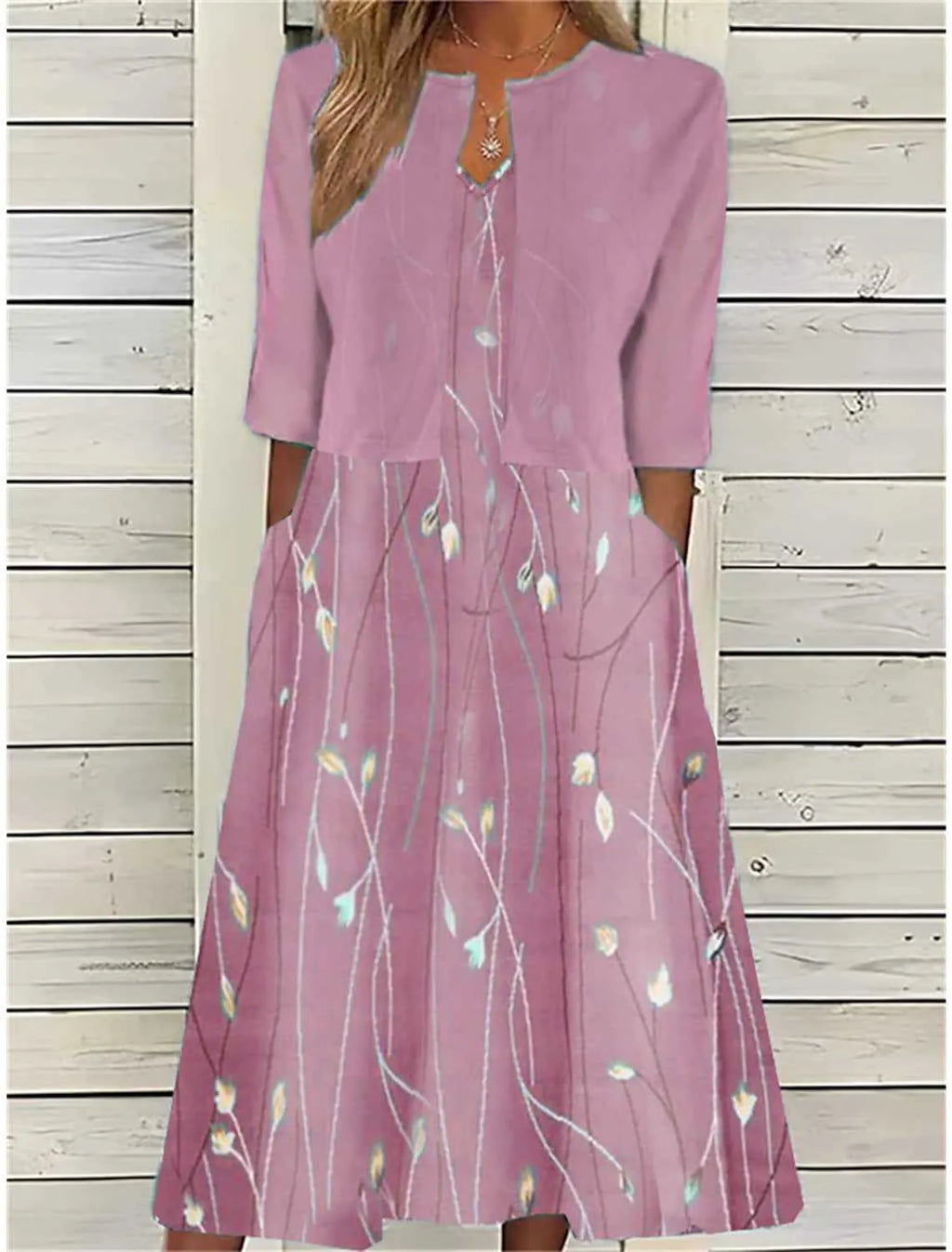 Camille | Floral Two-Piece Midi Dress