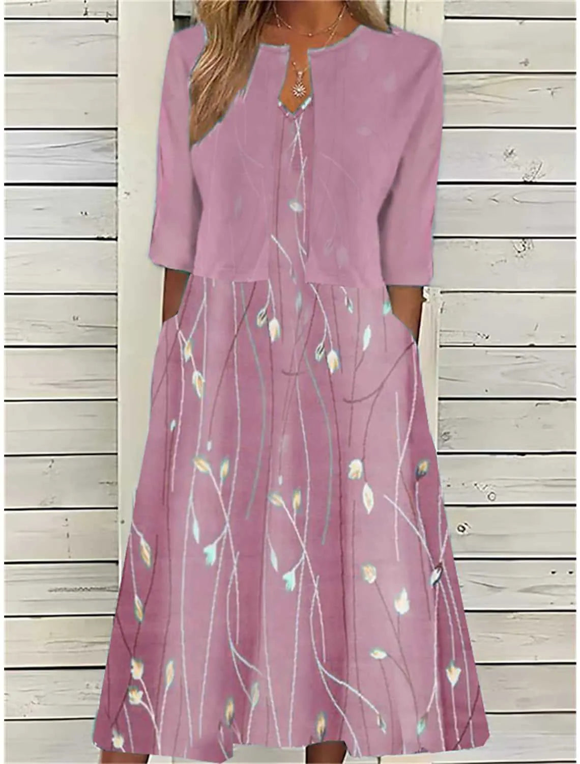 Camille | Floral Two-Piece Midi Dress