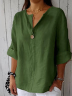 Nadine | Casual V-Neck Blouse