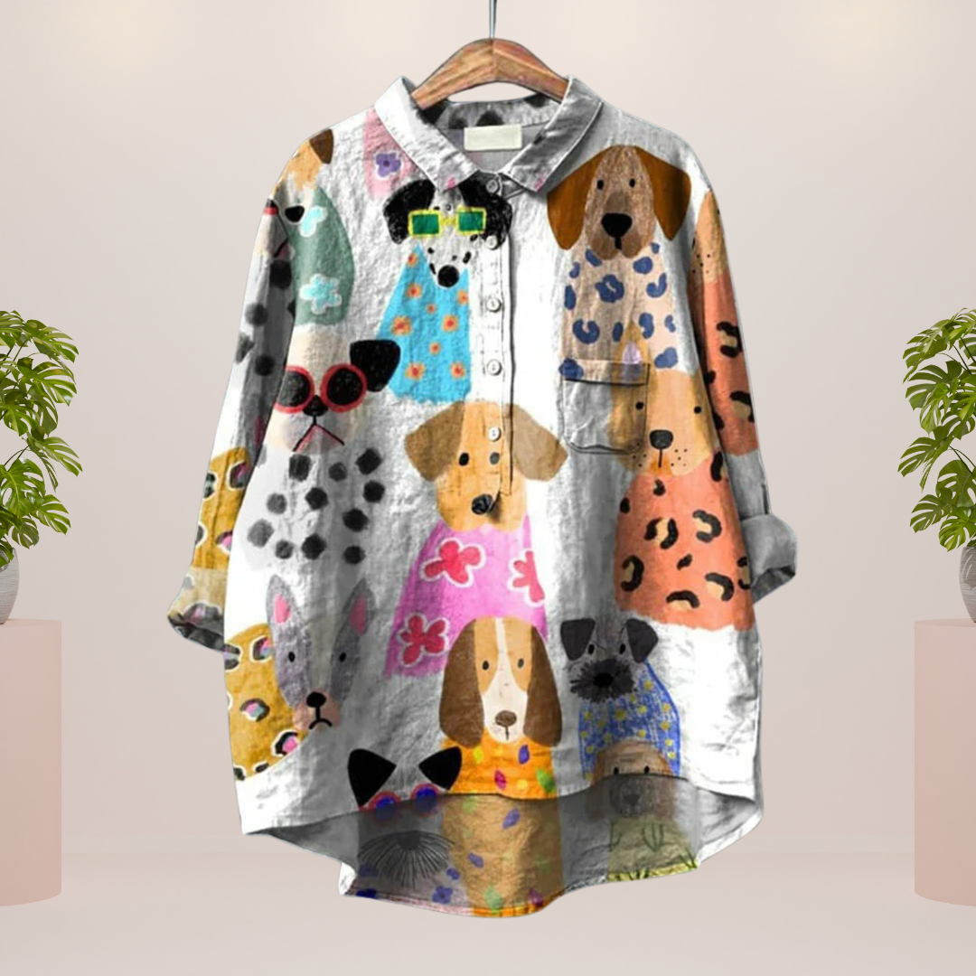 Winona | Women's Trendy Fashion Print Art Shirt
