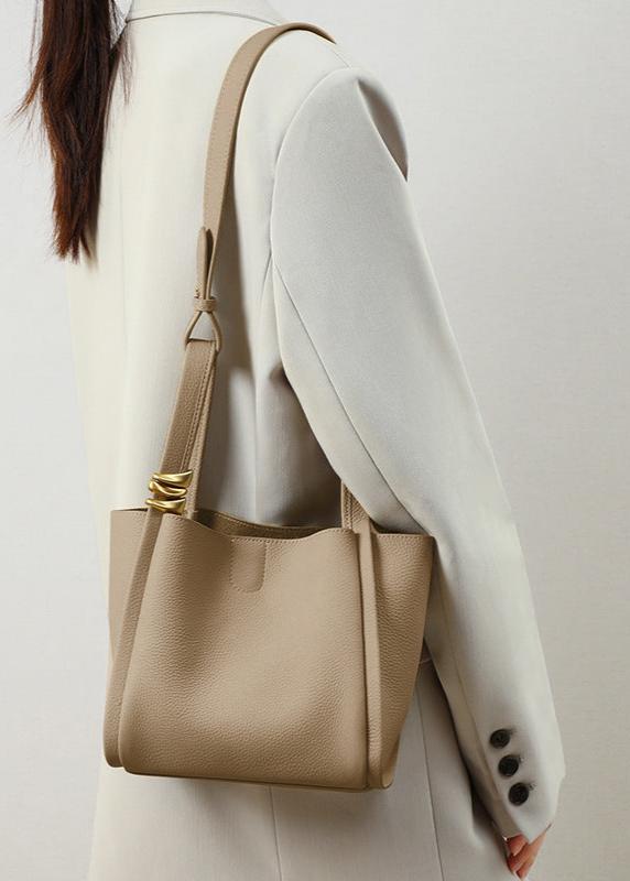 Vesalie | Structured Leather Bucket Tote