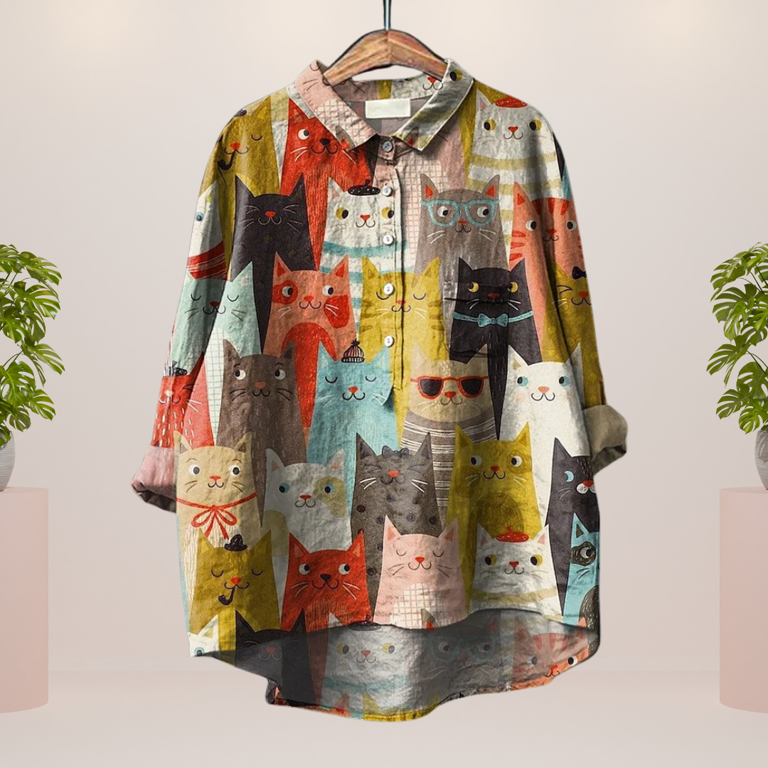 Winona | Women's Trendy Fashion Print Art Shirt
