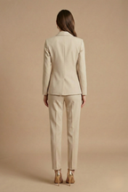 Soravienne | Two Piece Suit Shawl Lapel Blazer Straight Leg Trousers