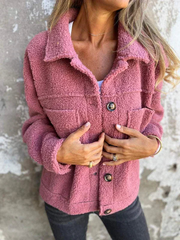 Dahlia | Women's Short Jacket with Lapels and Pockets