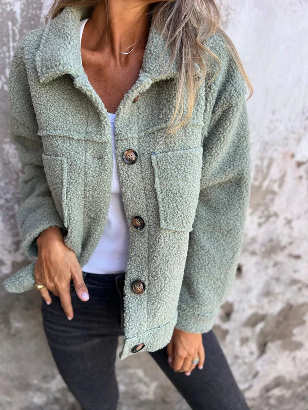 Dahlia | Women's Short Jacket with Lapels and Pockets