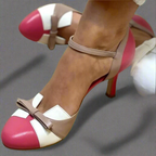 Hedy | Colorblock Bow Heels
