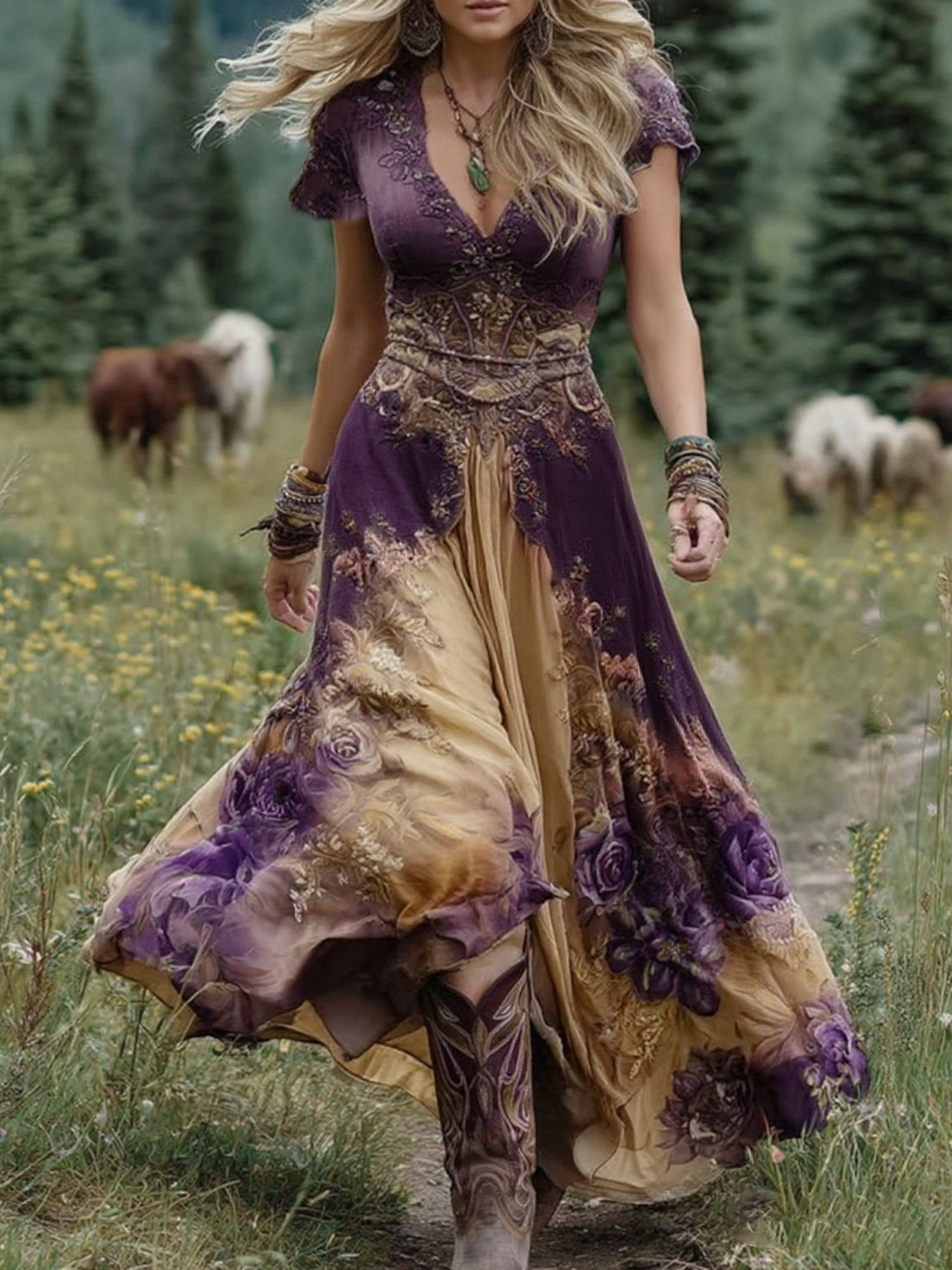 Genevieve | Floral Maxi Dress