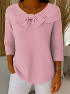 Helena | Bow Detail Knit Sweater