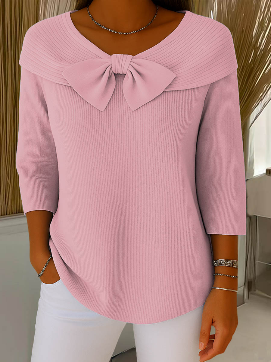 Helena | Bow Detail Knit Sweater