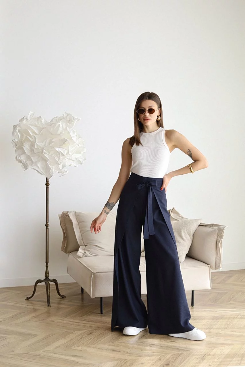Odessa | Wide Linen Trousers