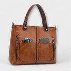 Sabrielle | Vintage Tote with Twin Front Pockets