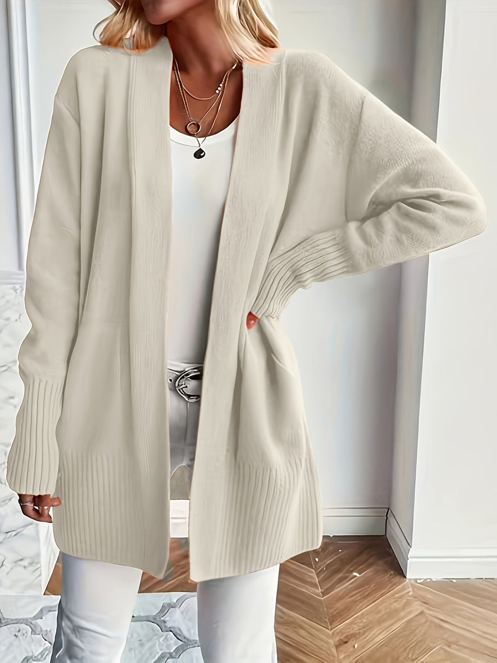 Flora | Women's Longline Relaxed Cozy Cardigan