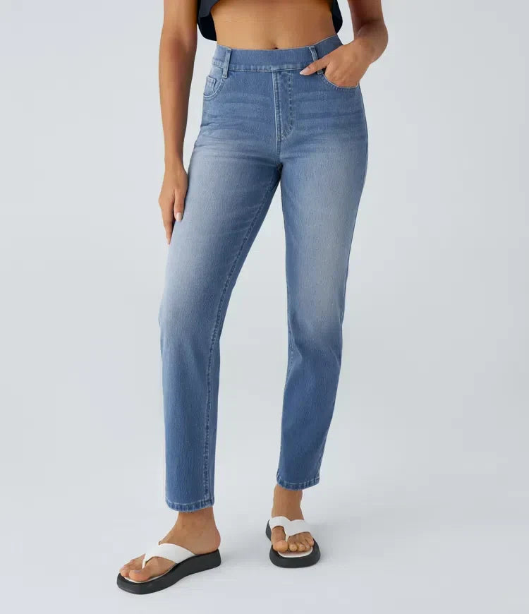 Blake | High-Waisted Comfortable Trousers with Pockets