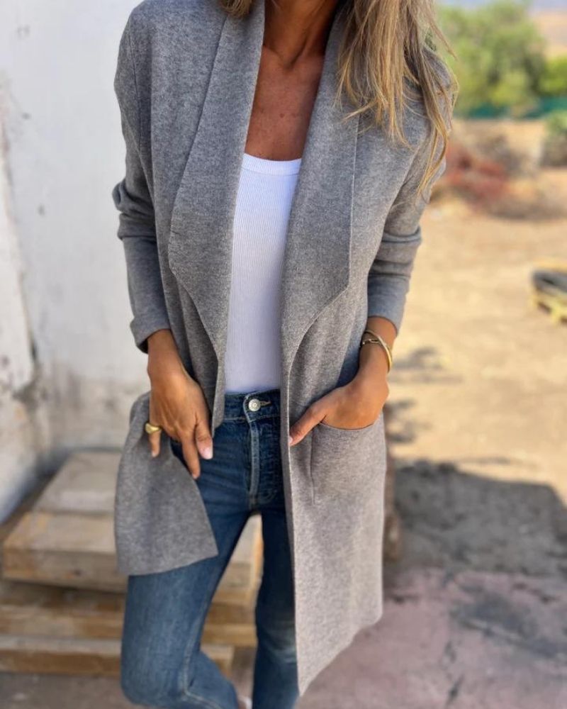 Emily | Lapel Cardigan Jacket with Pockets