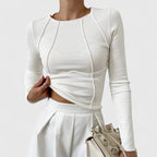 Greta | Longline Comfortable Long Sleeve Top