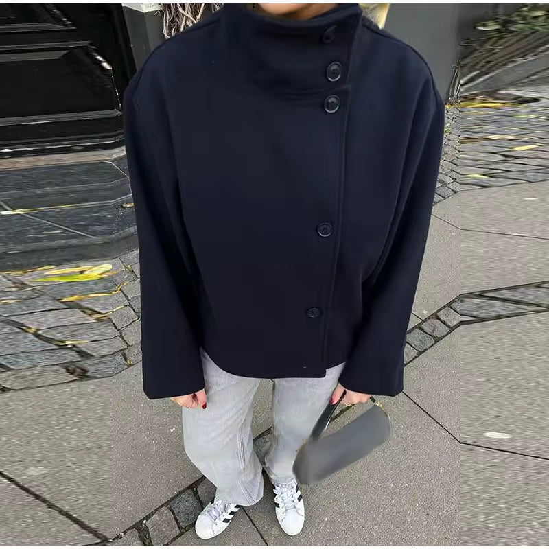 Maple | Oversized Button-Front Jacket