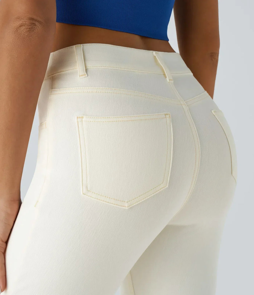 Blake | High-Waisted Comfortable Trousers with Pockets