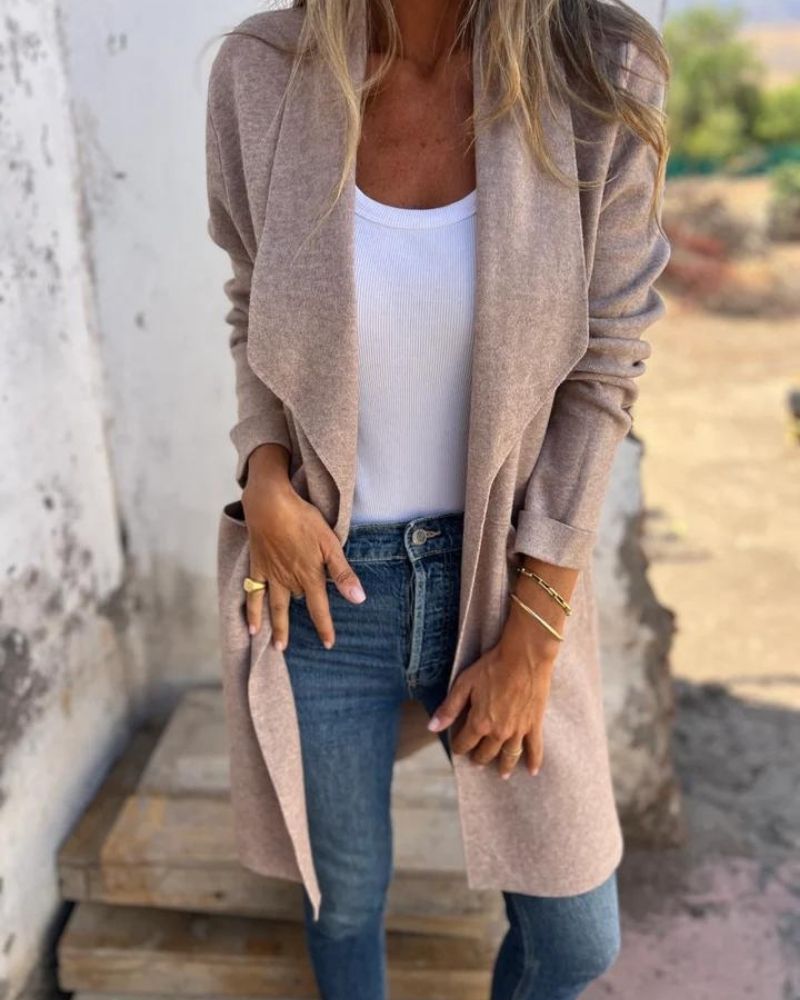 Emily | Lapel Cardigan Jacket with Pockets