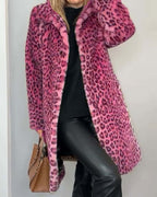 Vivian | Leopard Print Long Coat