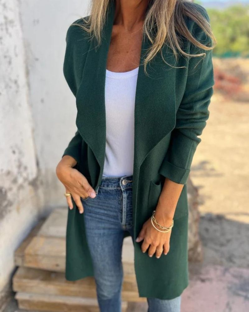 Emily | Lapel Cardigan Jacket with Pockets