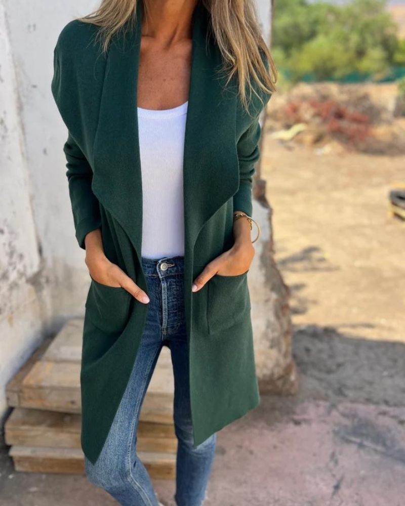 Emily | Lapel Cardigan Jacket with Pockets