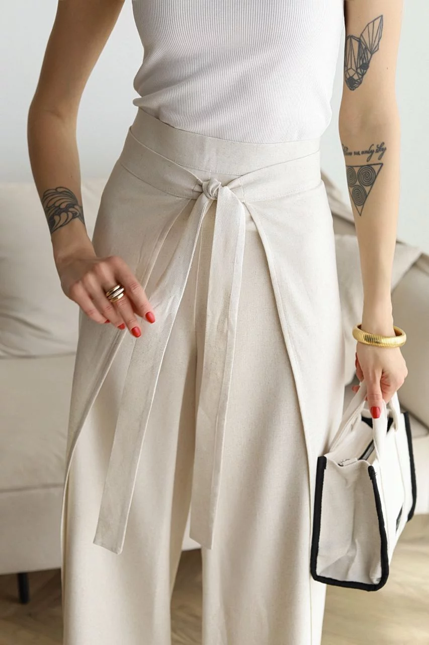 Odessa | Wide Linen Trousers