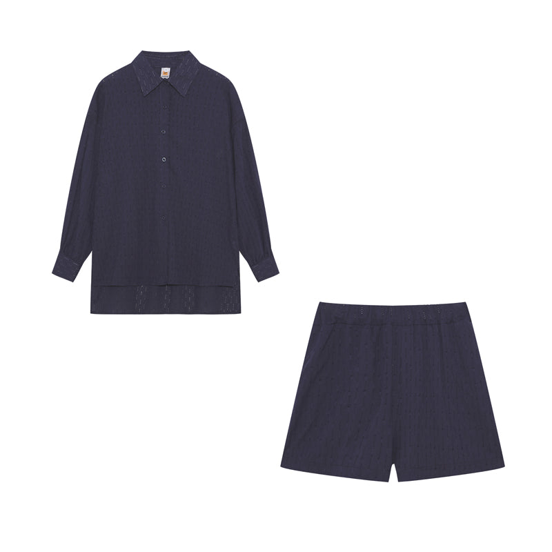 Wren | Women's Longline Stylish Shirt & Shorts Set