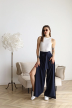 Odessa | Wide Linen Trousers