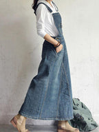 Demi | Denim Overall Dress