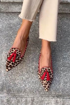 Semira | Animal Print Tassel Loafers