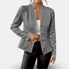 Delfina | Textured Button Blazer