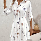 Sunniva | Women's Elegant Floral Midi Dress