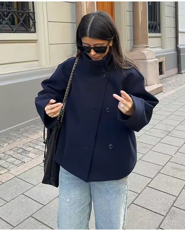 Maple | Oversized Button-Front Jacket