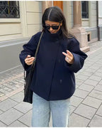 Maple | Oversized Button-Front Jacket