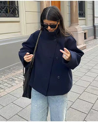 Maple | Oversized Button-Front Jacket