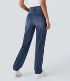 Blake | High-Waisted Comfortable Trousers with Pockets