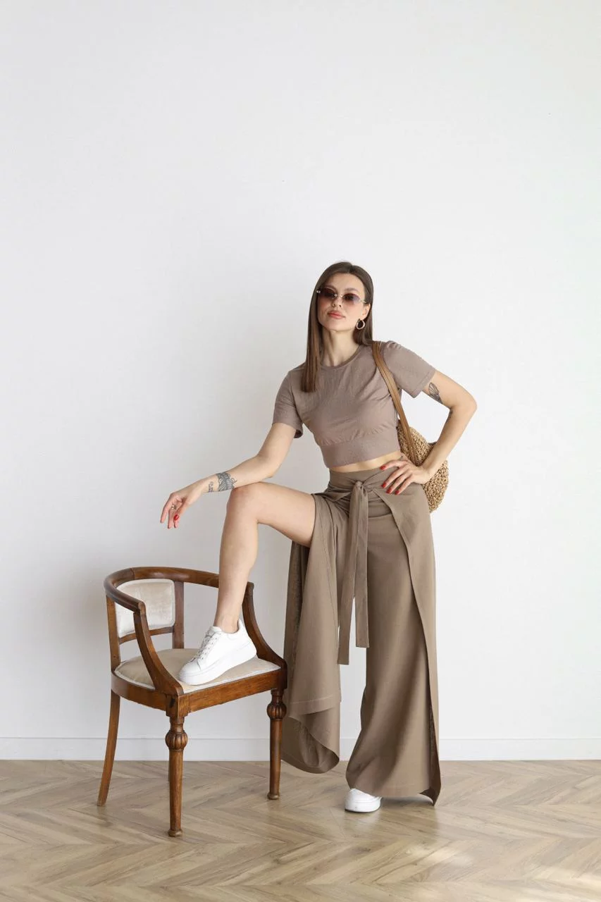 Odessa | Wide Linen Trousers