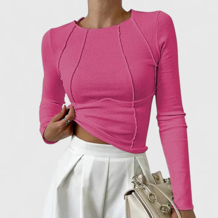 Greta | Longline Comfortable Long Sleeve Top