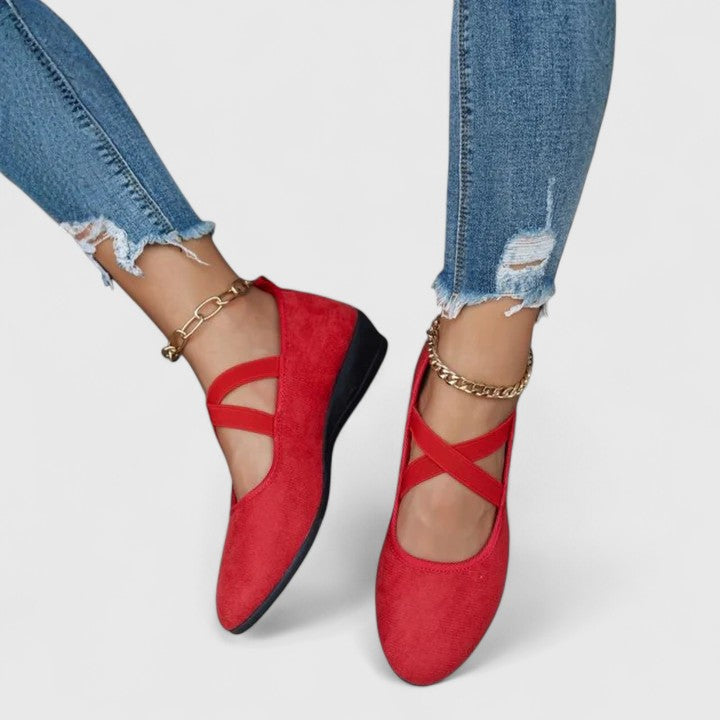 Finley | Orthopedic Cross-Strap Flat Sandals