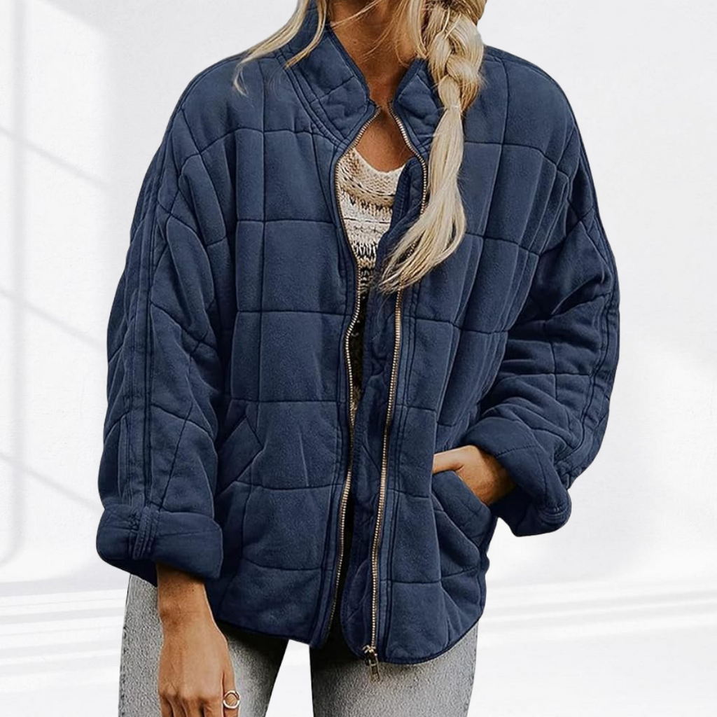 Estelle | Quilted Comfort Jacket with Round Neck