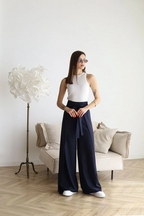 Odessa | Wide Linen Trousers