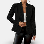 Delfina | Textured Button Blazer